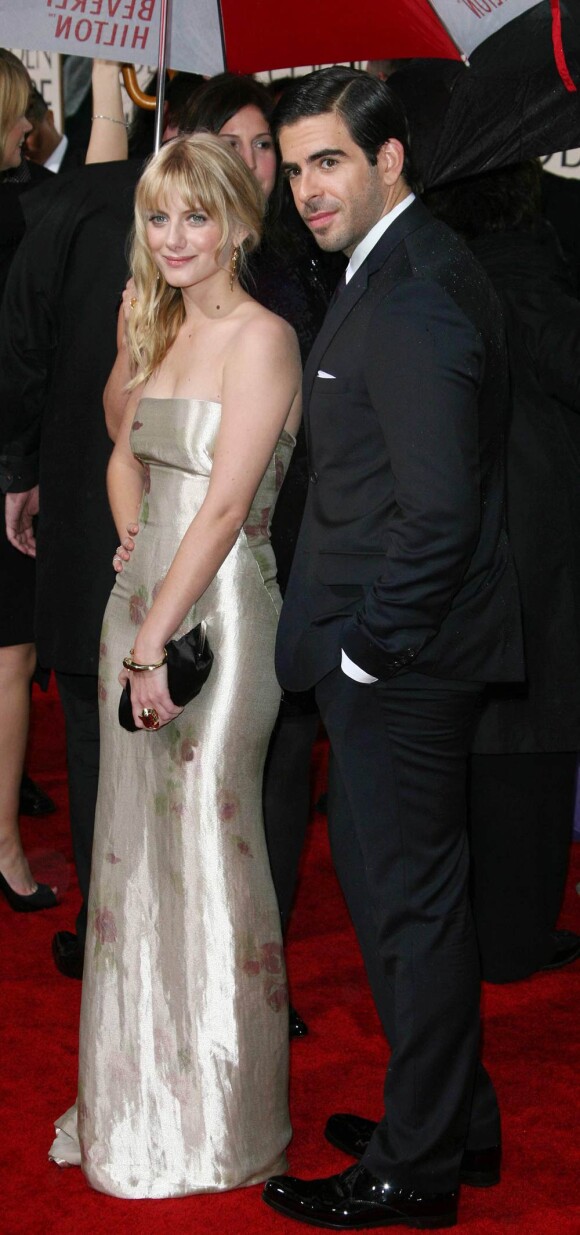 Mélanie Laurent et Eli Roth, lors des Golden Globe Awards qui se sont tenus au Beverly Hills Hotel de Los Angeles, le 17 janvier 2010.