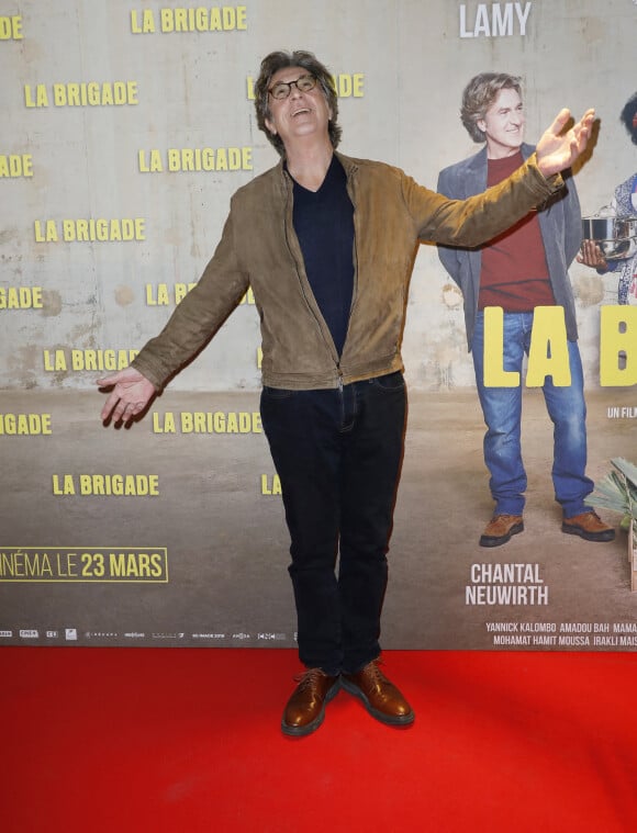 François Cluzet - Avant-première du film "La Brigade" au Cinéma Pathé Wepler à Paris. Le 21 mars 2022. © Marc Ausset-Lacroix/Bestimage