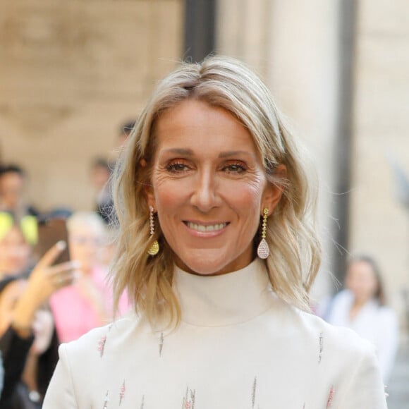 Céline Dion arrive au défilé Haute Couture Valentino collection Automne-Hiver 2019/20 à l'hôtel Salomon de Rothschild à Paris, France, le 3 juillet 2019. © Veeren-Clovis/Bestimage 