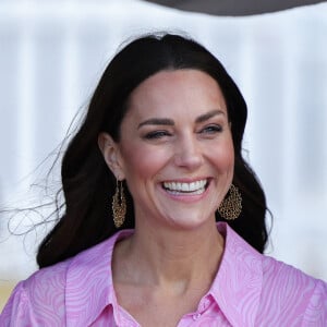 Le prince William, duc de Cambridge, et Catherine (Kate) Middleton, duchesse de Cambridge, visitent l'église évangélique Daystar Abaco aux Bahamas, pour en savoir plus sur l'impact de l'ouragan Dorian