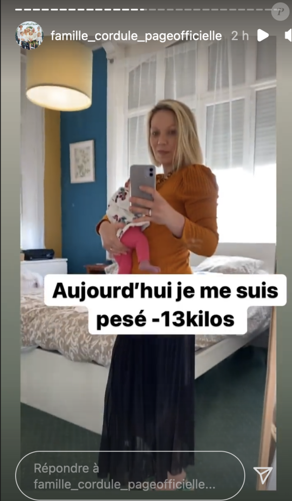 Justine Cordule (Familles nombreuses, la vie en XXL) révèle avoir perdu 13 kilos quelques jours seulement après son accouchement - Instagram