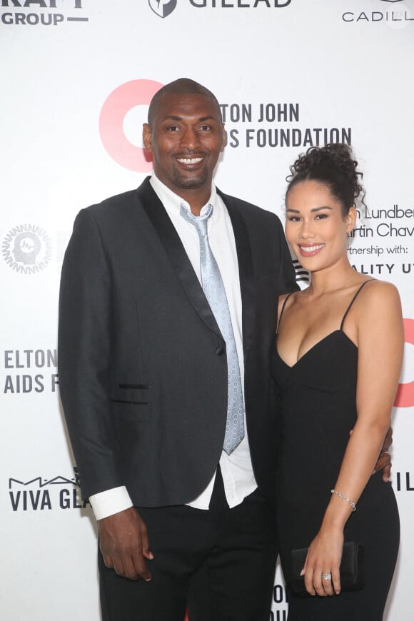 Metta World Peace - Photocall de la soirée "Elton John AIDS Foundation" lors de la 94ème édition de la cérémonie des Oscars à Los Angeles, le 27 mars 2022.