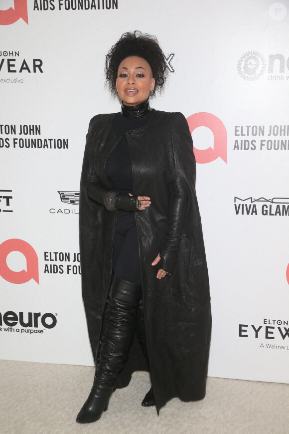 Raven-Symoné - Photocall de la soirée "Elton John AIDS Foundation" lors de la 94ème édition de la cérémonie des Oscars à Los Angeles, le 27 mars 2022.