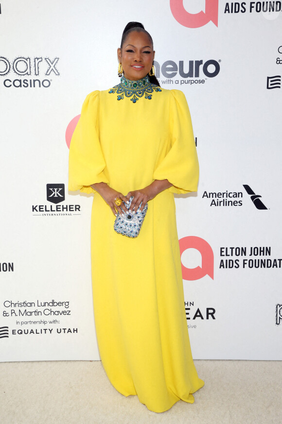 Garcelle Beauvais au photocall de la soirée "Elton John AIDS Foundation" lors de la 94ème édition de la cérémonie des Oscars à Los Angeles, le 27 mars 2022.