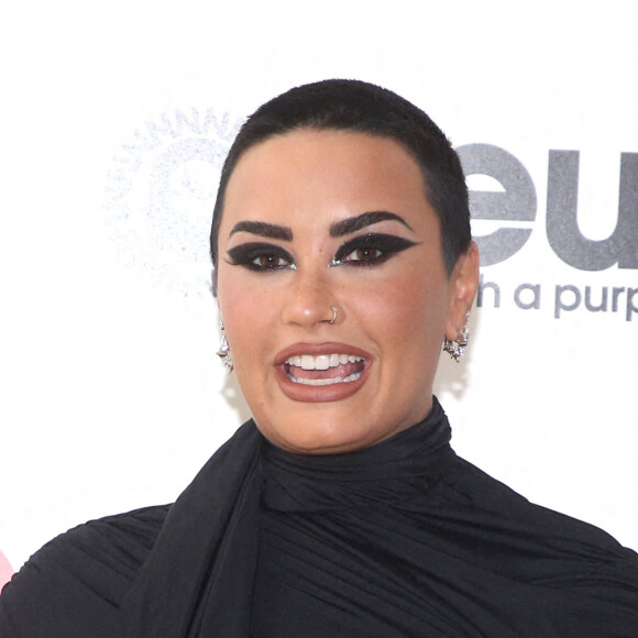 Demi Lovato au photocall de la soirée "Elton John AIDS Foundation" lors de la 94ème édition de la cérémonie des Oscars à Los Angeles, le 27 mars 2022.