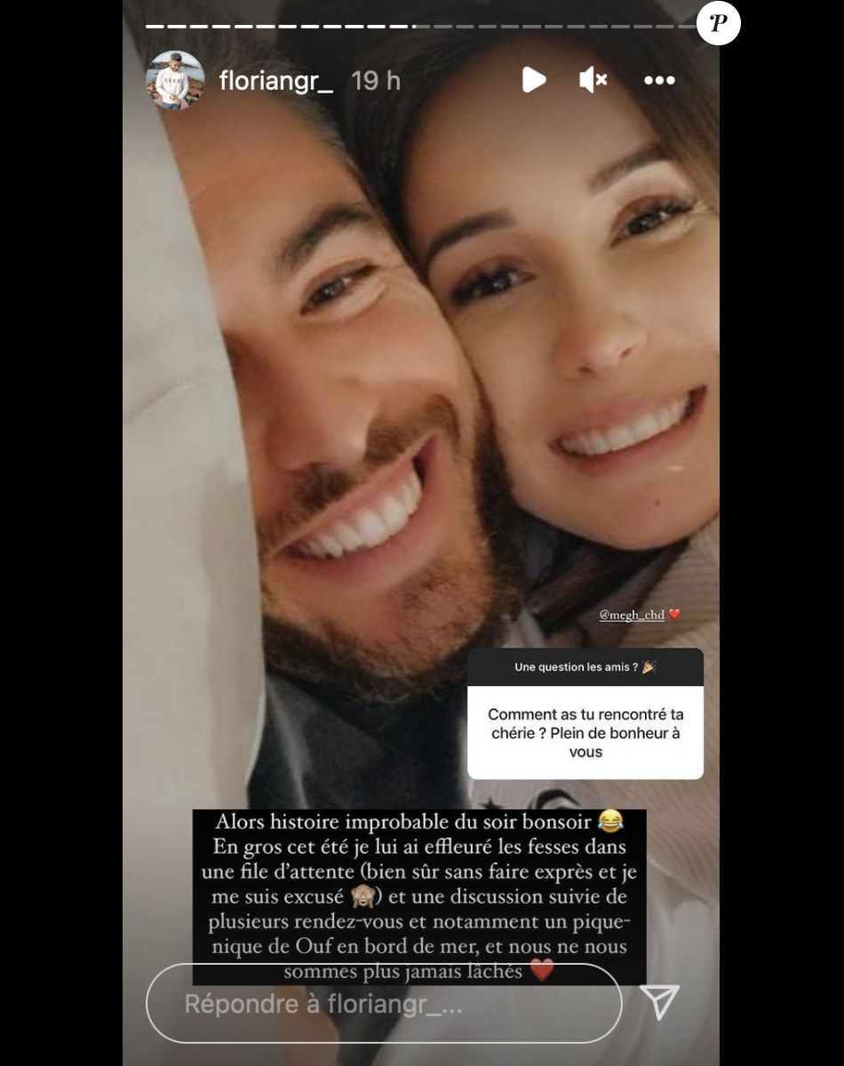 Florian (Mariés au premier regard) est de nouveau en couple avec une certaine Megh - Instagram