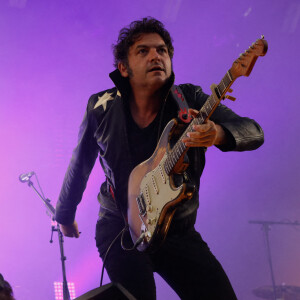 Le chanteur M (Matthieu Chedid) lors de l'Edition Spéciale pour les soignants du festival Solidays 2021 à l'hippodrome ParisLongchamp, le 4 juillet 2021. © Christophe Clovis/Bestimage