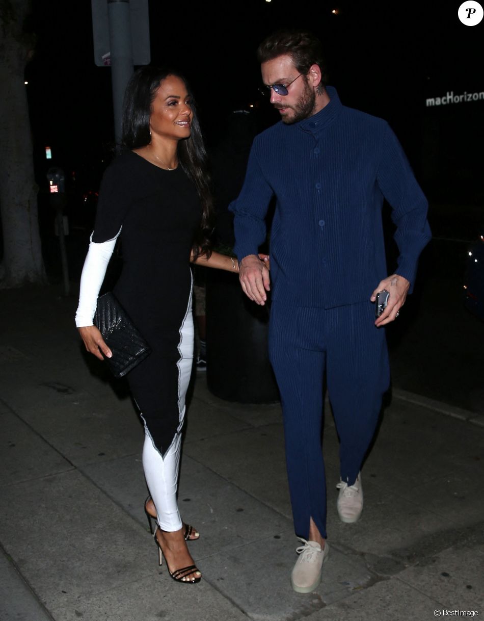 Exclusif - Christina Milian, Matt Pokora - Les célébrités arrivent à la