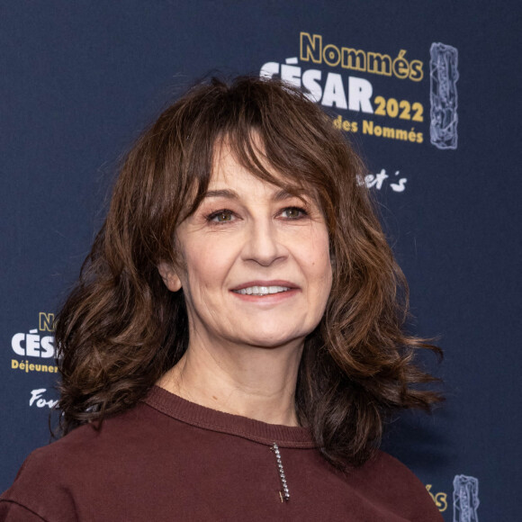 Valérie Lemercier au photocall du déjeuner des nommés aux César 2022 au Fouquet's à Paris, France, le 6 février 2022. © Olivier Borde/Bestimage