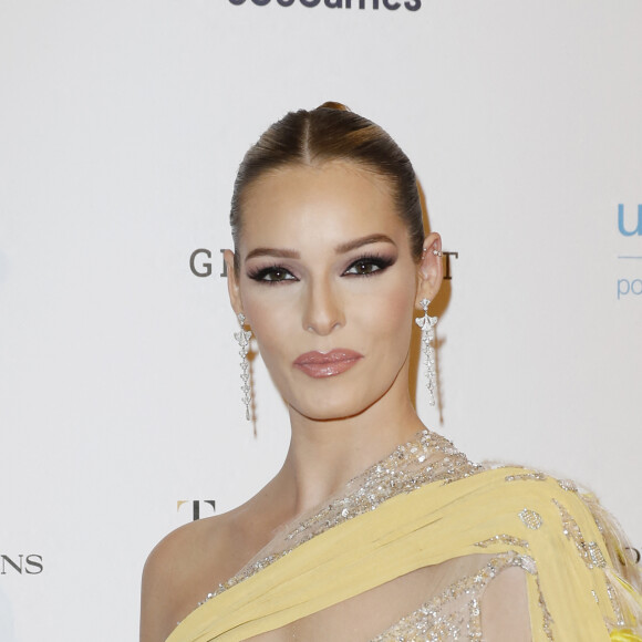 Maëva Coucke (Miss France 2018) - Photocall de la 10ème édition du "Global Gift Gala 2021" à l'hôtel Four Seasons Hotel George V à Paris le 30 octobre 2021. © Marc Ausset Lacroix/Bestimage