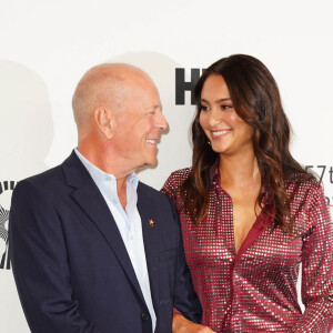 Bruce Willis et sa femme Emma Heming Willis - Première du film "Brooklyn Affairs" à l'occasion de la 57e édition du Festival du Film de New York, le 11 octobre 2019.
