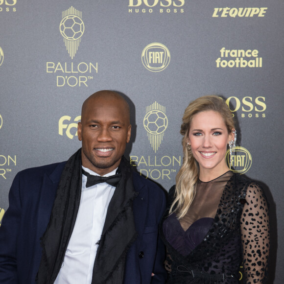 Didier Drogba, Sandy Heribert - Cérémonie du Ballon d'Or 2019 à Paris le 2 décembre 2019. © Jeremy Melloul/Bestimage
