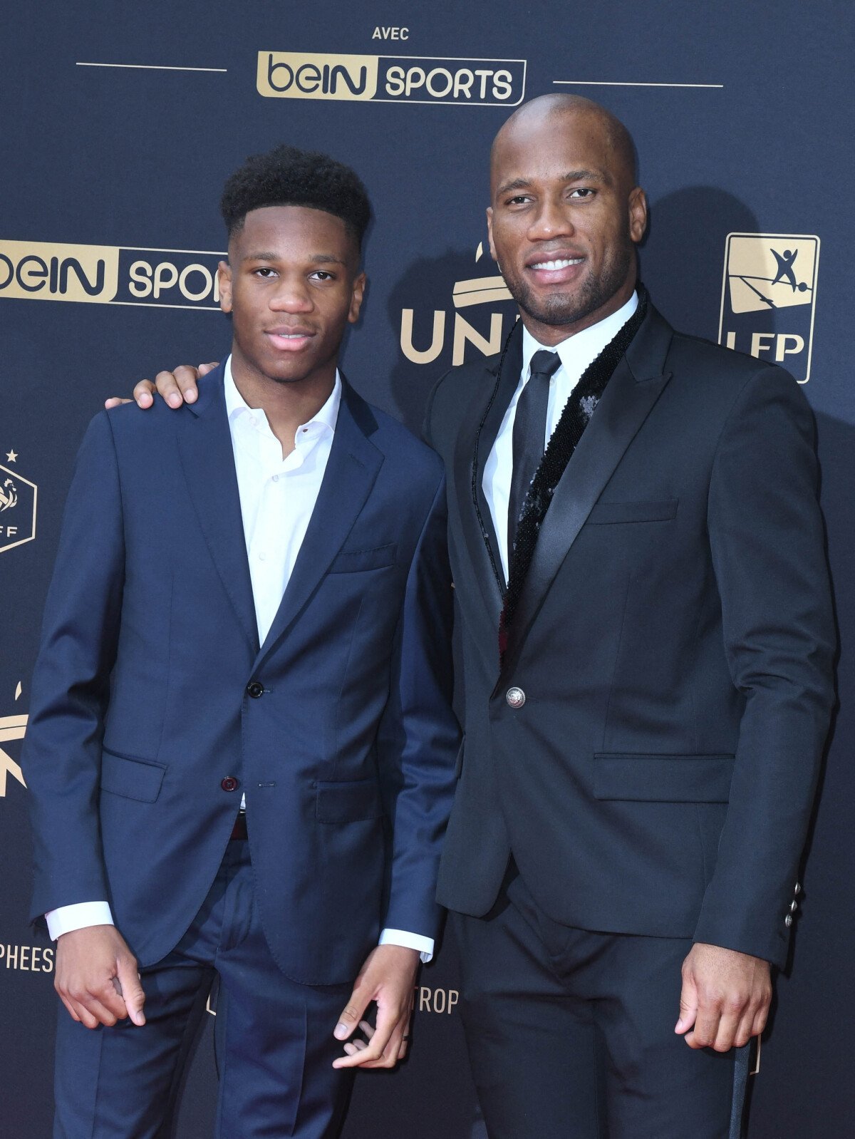 Photo : Didier Drogba et son fils Isaac au photocall de la 28ème ...