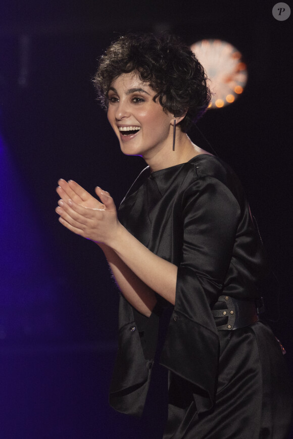 Barbara Pravi - Enregistrement de l'émission "Eurovision, c'est vous qui décidez", diffusée le 5 mars sur France 2 © Cyril Moreau / Bestimage