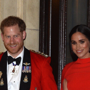 Le prince Harry, duc de Sussex, et Meghan Markle, duchesse de Sussex assistent au festival de musique de Mountbatten au Royal Albert Hall de Londres, Royaume Uni, le 7 mars 2020. 