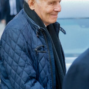 Patrick Poivre d'Arvor - Sorties des obsèques de Jean-Pierre Pernaut en la Basilique Sainte-Clotilde à Paris le 9 mars 2022. © Christophe Clovis / Bestimage