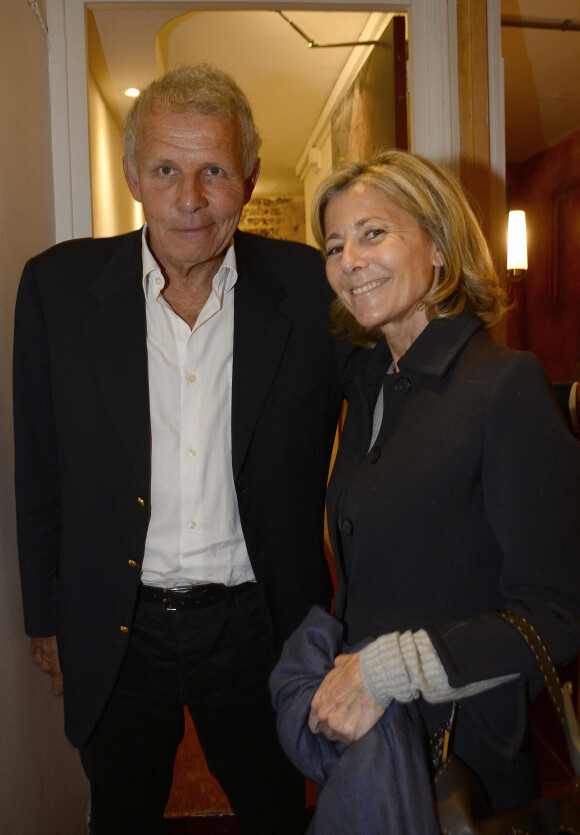 Patrick Poivre d'Arvor et Claire Chazal - Dernière de la pièce " Garde Alternée" avec PPDA au Théâtre de la Gaîté Montparnasse à Paris le 4 juin 2016. © Coadic Guirec / Bestimage