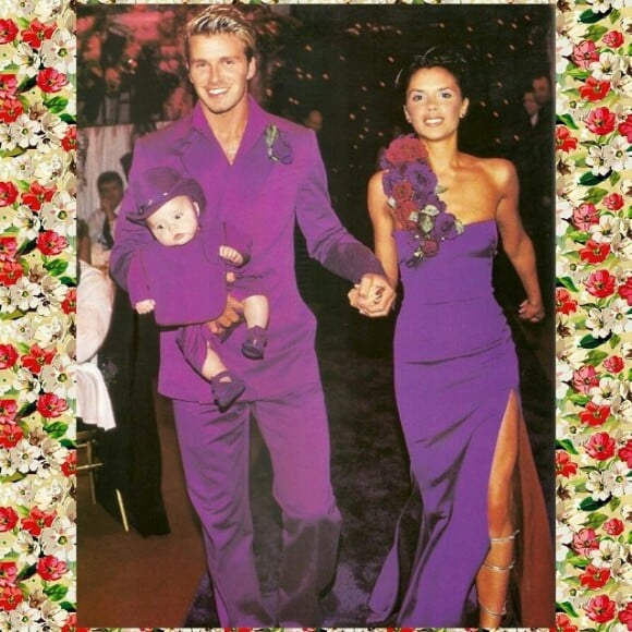 David et Victoria Beckham lors de leur mariage grandiose en 1999 @ Instagram / eventscherryblossom 

 
