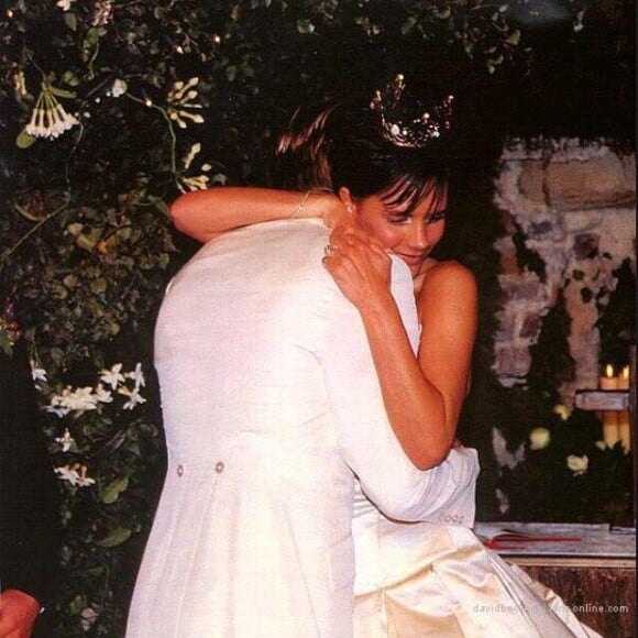 David et Victoria Beckham lors de leur mariage grandiose @ Instagram / Victoria Beckham
