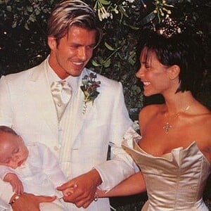 David et Victoria Beckham lors de leur mariage grandiose @ Instagram /Victoria Beckham
