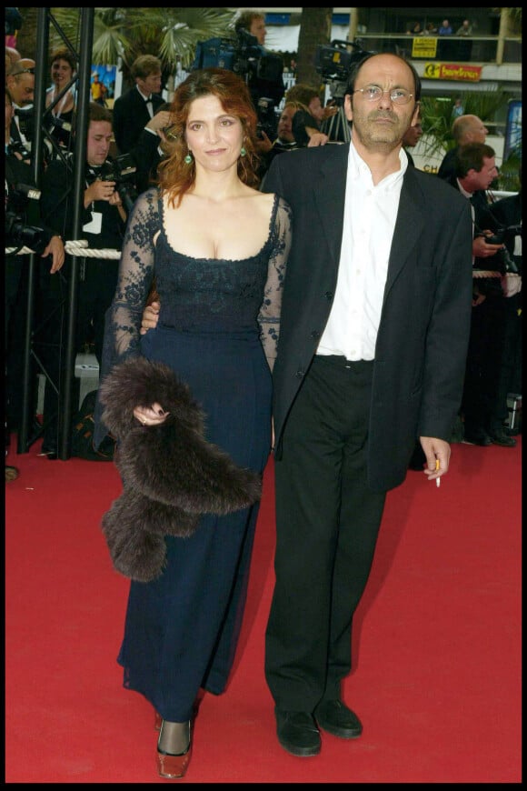 Agnès Jaoui et Jean-Pierre Bacri - Montée des marches de la clôture du 57ème festival de Cannes en 2004