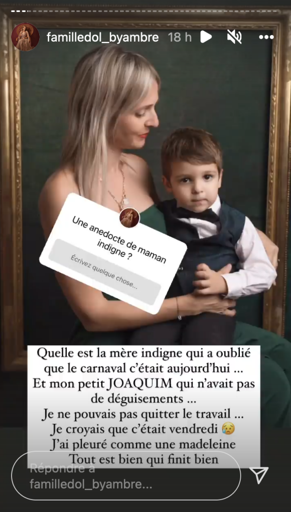 Ambre Dol (Familles nombreuses) raconte sa dernière mésaventure avec son fils Joaquim - Instagram
