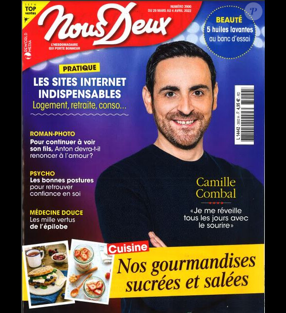 Magazine "Nous Deux" du 29 mars avec Camille Combal