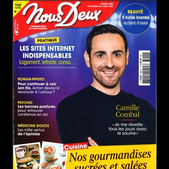 Magazine "Nous Deux" du 29 mars avec Camille Combal