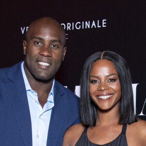 Teddy Riner et sa femme Luthna Plocus au photocall de la soirée "Unis comme jamais" au profit de l'Unicef, au pavillon Cambon à Paris. © Pierre Perusseau / Bestimage