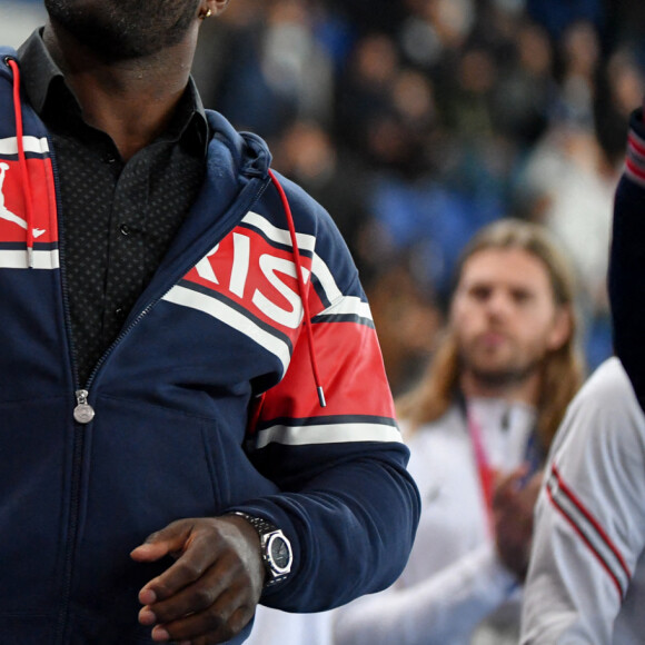 Teddy Riner - Le PSG bat Angers (2-1) lors du match de Ligue 1 Uber Eats à Paris, le 15 octobre 2021. © Lionel Urman / Panoramic / Bestimage