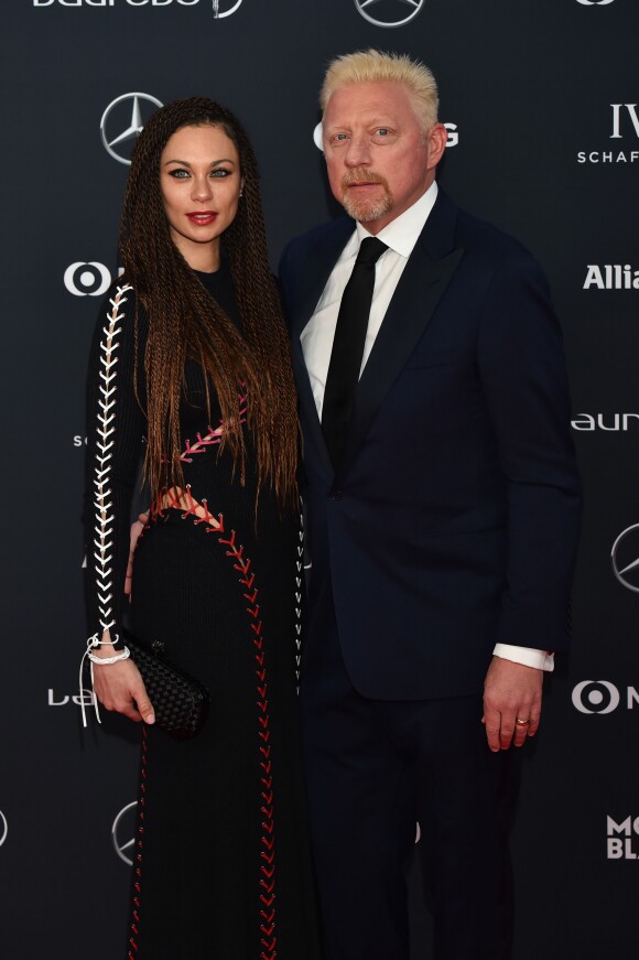 Boris Becker et son ex femme Lilly (Kerssenberg) lors du photocall des Laureus World Sports Awards 2018 au Sporting Monte-Carlo à Monaco le 27 février 2018. © Bruno Bebert / Bestimage