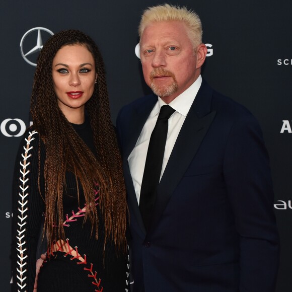 Boris Becker et son ex femme Lilly (Kerssenberg) lors du photocall des Laureus World Sports Awards 2018 au Sporting Monte-Carlo à Monaco le 27 février 2018. © Bruno Bebert / Bestimage