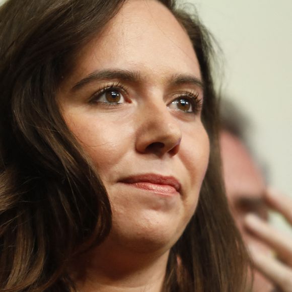 Sarah Knafo au soir du premier tour des élections présidentielles 2022 à la Mutualité à Paris le 10 avril 2022
