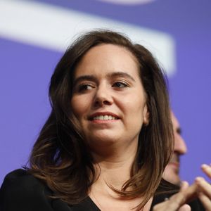 Sarah Knafo au soir du premier tour des élections présidentielles 2022 à la Mutualité à Paris le 10 avril 2022