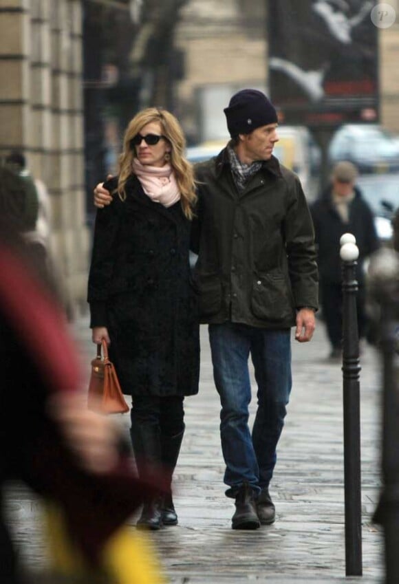 Julia Roberts et son mari Danny Moder à Paris
