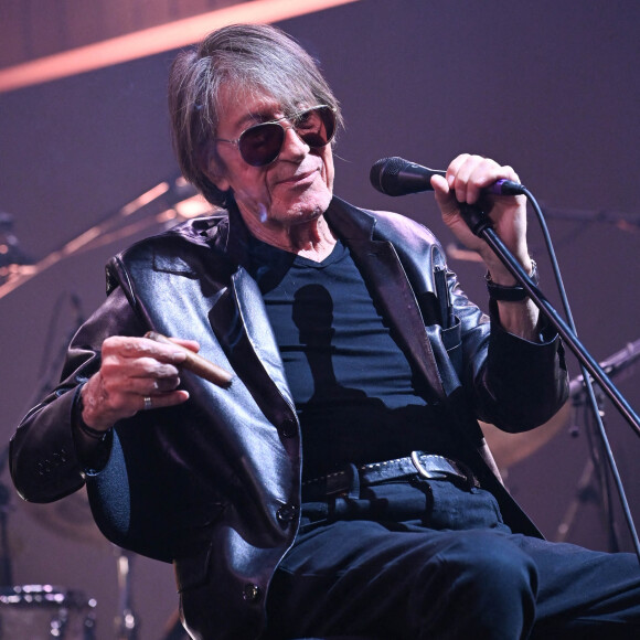 Jacques Dutronc et Thomas Dutronc - Showcase de la tournée "Dutronc & Dutronc" au Centre Evénementiel de Courbevoie, le 11 avril 2022. © Coadic Guirec/Bestimage