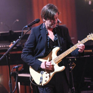 Jacques Dutronc et Thomas Dutronc - Showcase de la tournée "Dutronc & Dutronc" au Centre Evénementiel de Courbevoie, le 11 avril 2022. © Coadic Guirec/Bestimage