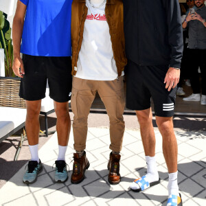 Marcelo Melo, Neymar et Alexander Zverev - Tennis : Les célébrités assistent à la 115ème édition du Rolex Monte-Carlo Masters à Monaco le 11 avril 2022 © Bruno Bebert / Bestimage