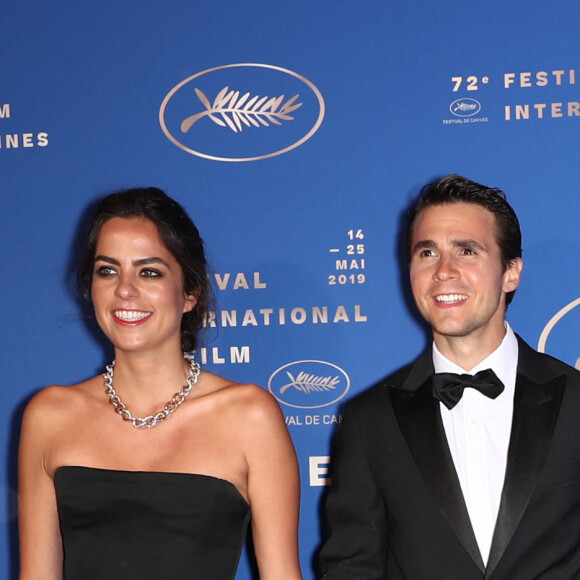 Anouchka Delon (Robe Elie Saab) et son compagnon Julien Dereims - Photocall du dîner d'ouverture du 72ème Festival International du Film de Cannes, le 14 mai 2019. © Jacovides-Borde-Moreau/Bestimage 