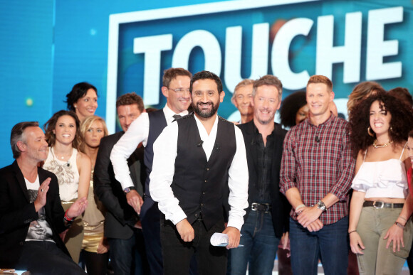 Exclusif -Gilles Verdez, Capucine Anav, Benjamin Castaldi, Cyril Hanouna, Jean-Luc Lemoine, Matthieu Delormeau, Shera Kerienski - Enregistrement de la première émission de la rentrée de Touche pas à mon poste (TPMP) sur C8. © Dominique Jacovides / Bestimage