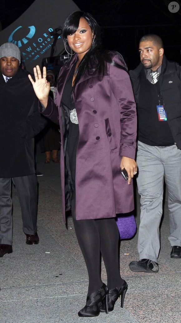 Jennifer Hudson à New York, le 22 janvier 2010