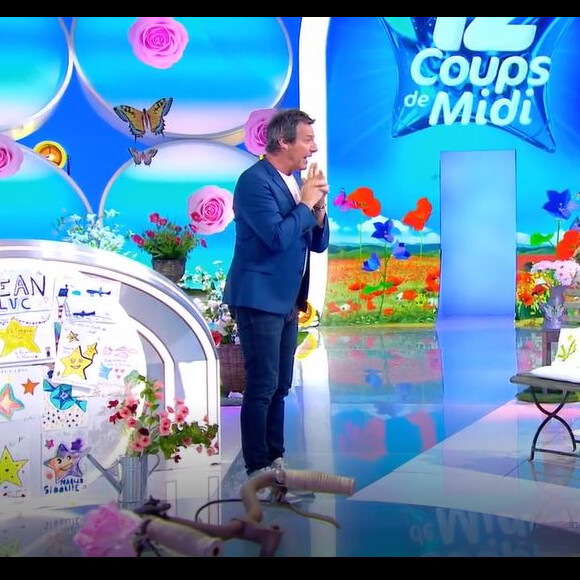 Jean-Luc Reichmann ému face à Michel Fugain pour évoquer son papa, mort en 2016 - "12 Coups de midi", le 15 avril 2022 sur TF1