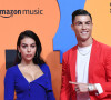 Georgina Rodriguez et son compagnon Cristiano Ronaldo à la soirée MTV European Music Awards au FIBES Conference and Exhibition Centre à Séville en Espagne.