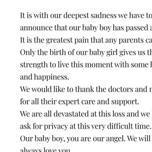 Cristiano Ronaldo annonce avoir perdu son fils lors de sa naissance.