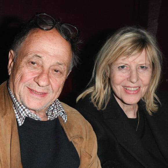 Exclusif - Chantal Ladesou et son mari Michel Ansault - Anthony Kavanagh dans son nouveau spectacle "Happy" au théâtre de La Gaité Montparnasse à Paris le 6 avril 2022. © Coadic Guirec/Bestimage 