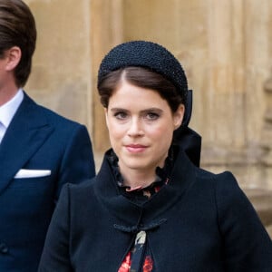 La princesse Eugenie d'York lors du service d'action de grâce en hommage au prince Philip, duc d'Edimbourg, à l'abbaye de Westminster à Londres, Royaume Uni, le 29 mars 2022. Le prince Philip, duc d'Edimbourg, est décédé le 9 avril 2021.