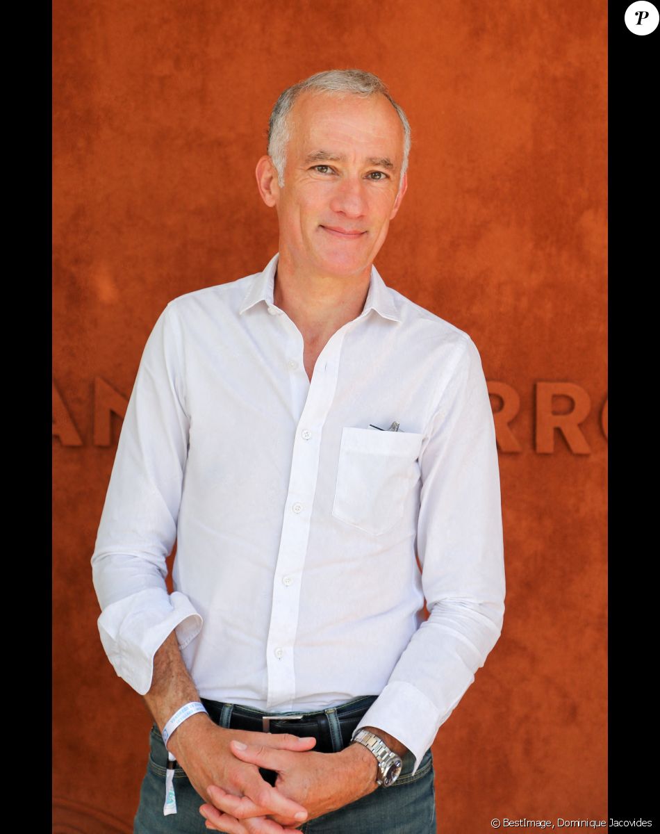 Gilles Bouleau au village des Internationaux de France de tennis de Roland Garros à Paris, France, le 11 juin 2021. ©