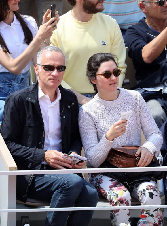 Gilles Bouleau dans les tribunes des internationaux de France de tennis de Roland Garros à Paris, France, le 9 juin 2019.