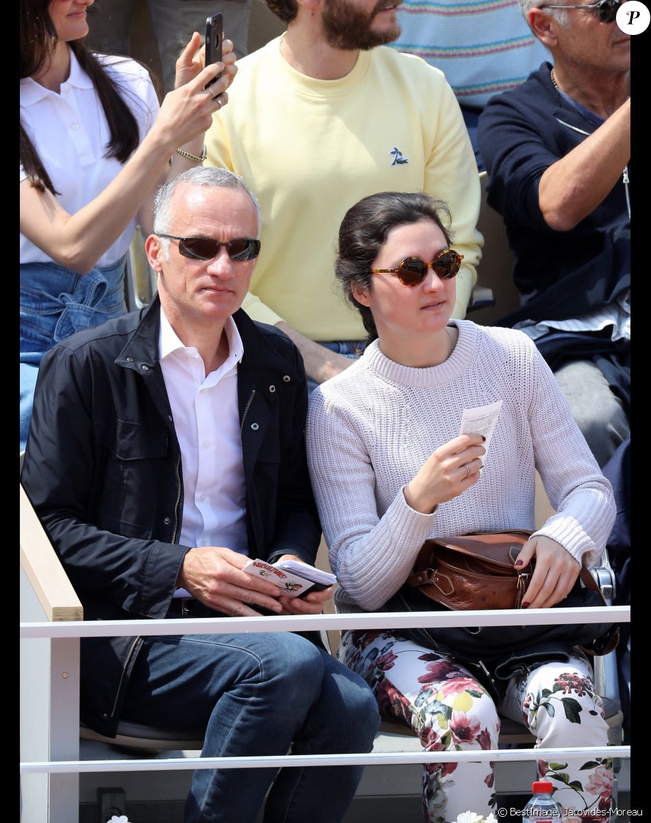 Gilles Bouleau dans les tribunes des internationaux de France de tennis de Roland Garros à Paris, France, le 9 juin 2019.