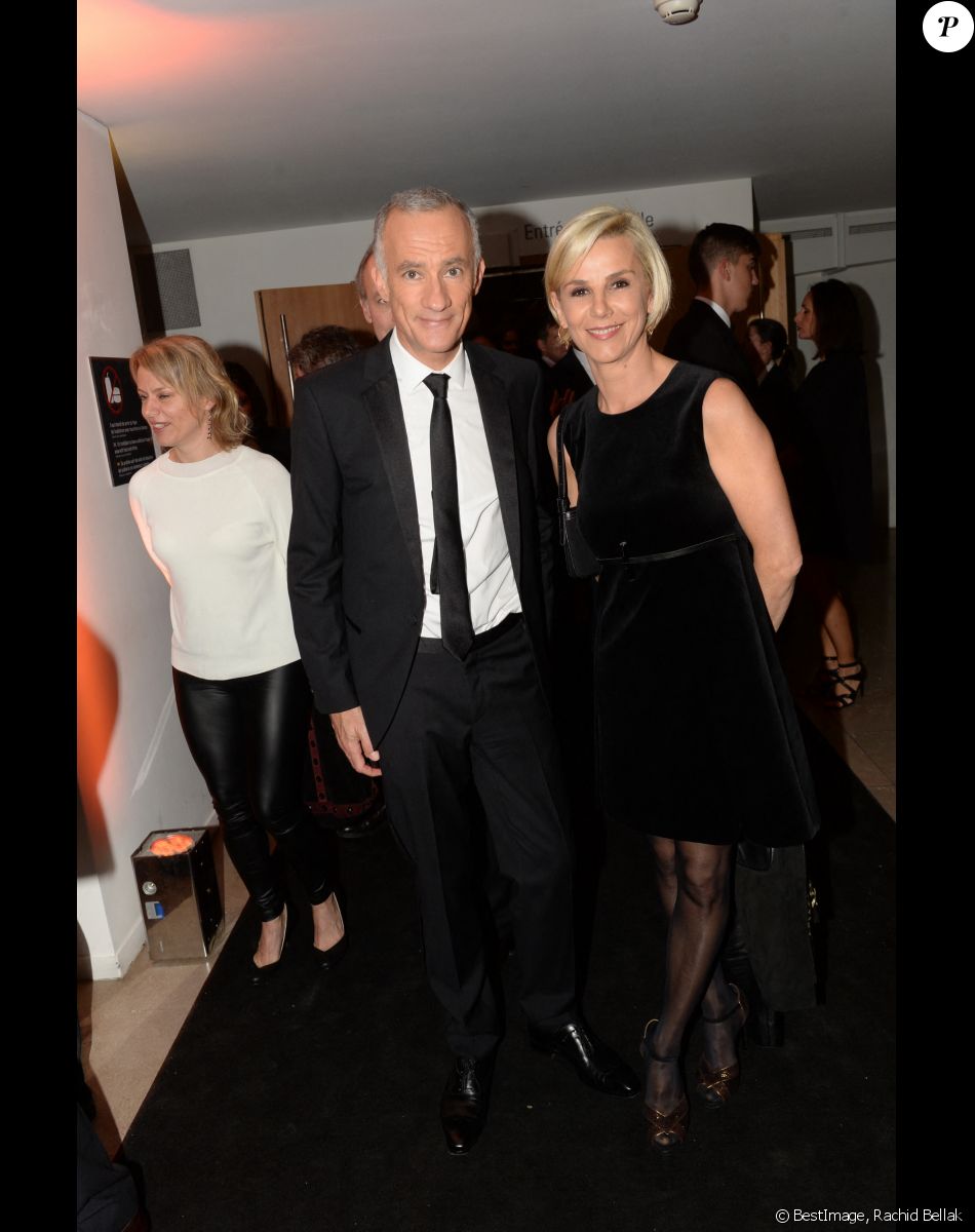 Gilles Bouleau, Laurence Ferrari à la 7ème cérémonie des "Hommes de l'Année GQ" au musée d'Orsay à Paris, le 23 novembre 2016.